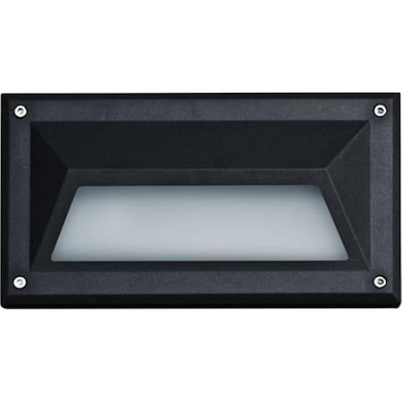 Intense 40W 120V Fiberglass Recessed Brick Step Wall Light, White - 4.88 x 8.88 x 3.90 in. IN2563062